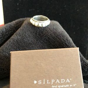 Silpada Pearl And Silver Ring